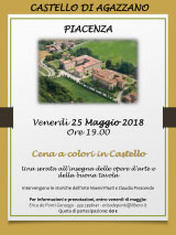 locandina cena 25 5 18 castellodiagazzano